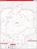 Washington, In Carrier Route Wall Map