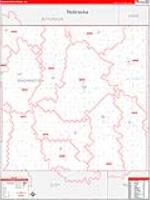 Washington, Ks Carrier Route Wall Map