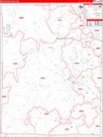 Washington, Mo Carrier Route Wall Map