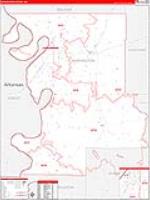 Washington, Ms Carrier Route Wall Map