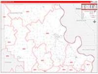 Washington, Ne Carrier Route Wall Map