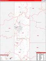 Washington, Ok Carrier Route Wall Map