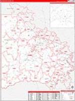 Washington, Pa Carrier Route Wall Map