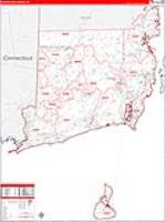 Washington, Ri Carrier Route Wall Map