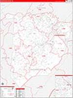 Washington, Tn Carrier Route Wall Map