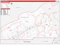 Washington, Va Carrier Route Wall Map