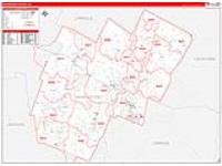 Washington, Vt Carrier Route Wall Map