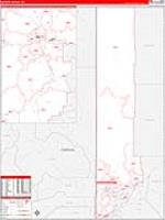 Washoe, Nv Carrier Route Wall Map