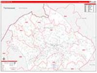Watauga, Nc Carrier Route Wall Map