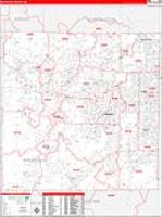 Waukesha, Wi Carrier Route Wall Map