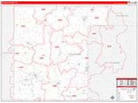 Waupaca, Wi Carrier Route Wall Map