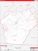 Wayne, Ky Carrier Route Wall Map