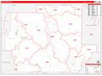 Wayne, Mo Carrier Route Wall Map