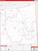 Wayne, Ms Carrier Route Wall Map