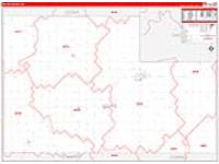 Wayne, Ne Carrier Route Wall Map