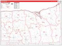 Wayne, Ny Carrier Route Wall Map