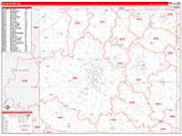 Wayne, Oh Carrier Route Wall Map