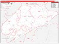 Webster, Ky Carrier Route Wall Map