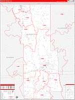 Webster Parish (), La Carrier Route Wall Map