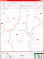 Webster, Ne Carrier Route Wall Map