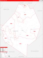 Webster County, WV Zip Code Wall Map Basic Style by MarketMAPS - MapSales