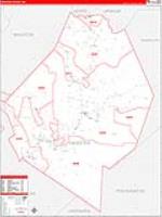 Webster, Wv Carrier Route Wall Map