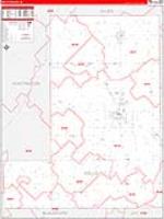 Wells, In Carrier Route Wall Map