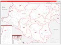 Wetzel, Wv Carrier Route Wall Map