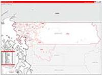 Whatcom, Wa Carrier Route Wall Map