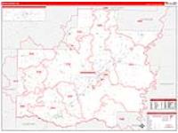 White, Ar Carrier Route Wall Map