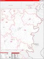 White, Il Carrier Route Wall Map