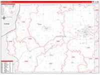 Whiteside, Il Carrier Route Wall Map