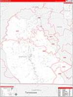 Whitley, Ky Carrier Route Wall Map