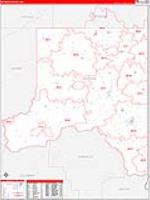 Whitman, Wa Carrier Route Wall Map