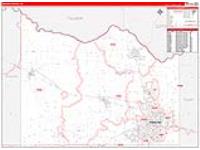 Wichita, Tx Carrier Route Wall Map