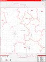 Wilson, Ks Carrier Route Wall Map