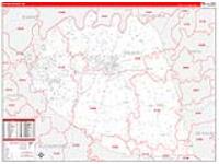 Wilson, Tn Carrier Route Wall Map
