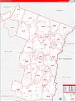 Windsor, Vt Carrier Route Wall Map