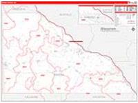 Winona, Mn Carrier Route Wall Map