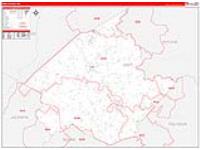 Wirt, Wv Carrier Route Wall Map