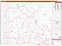 Wise, Tx Carrier Route Wall Map