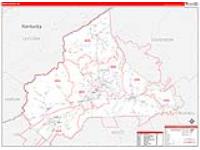 Wise, Va Carrier Route Wall Map