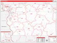 Woodbury, Ia Carrier Route Wall Map