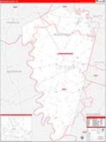 Woodford, Ky Carrier Route Wall Map