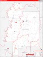 Woodruff, Ar Carrier Route Wall Map