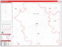 Woodson, Ks Carrier Route Wall Map