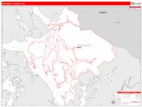 Wrangell Borough (), Ak Carrier Route Wall Map