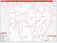 Wyoming, Ny Carrier Route Wall Map
