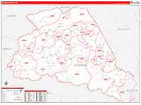 Wyoming, Wv Carrier Route Wall Map