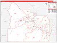 Yakima, Wa Carrier Route Wall Map